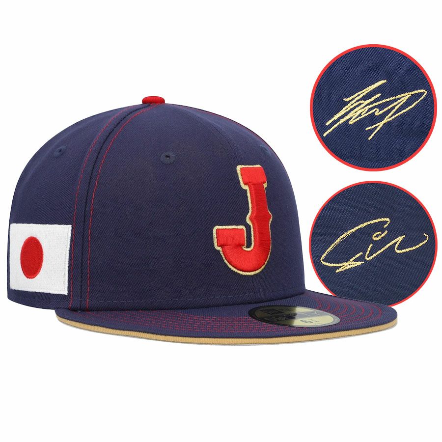 WBC2023 侍ジャパン　キャップ　帽子　大谷翔平　ダルビッシュ有　新品未使用 WBC 大谷翔平 ダルビッシュ有 侍ジャパン キャップ サイン刺繍 2023