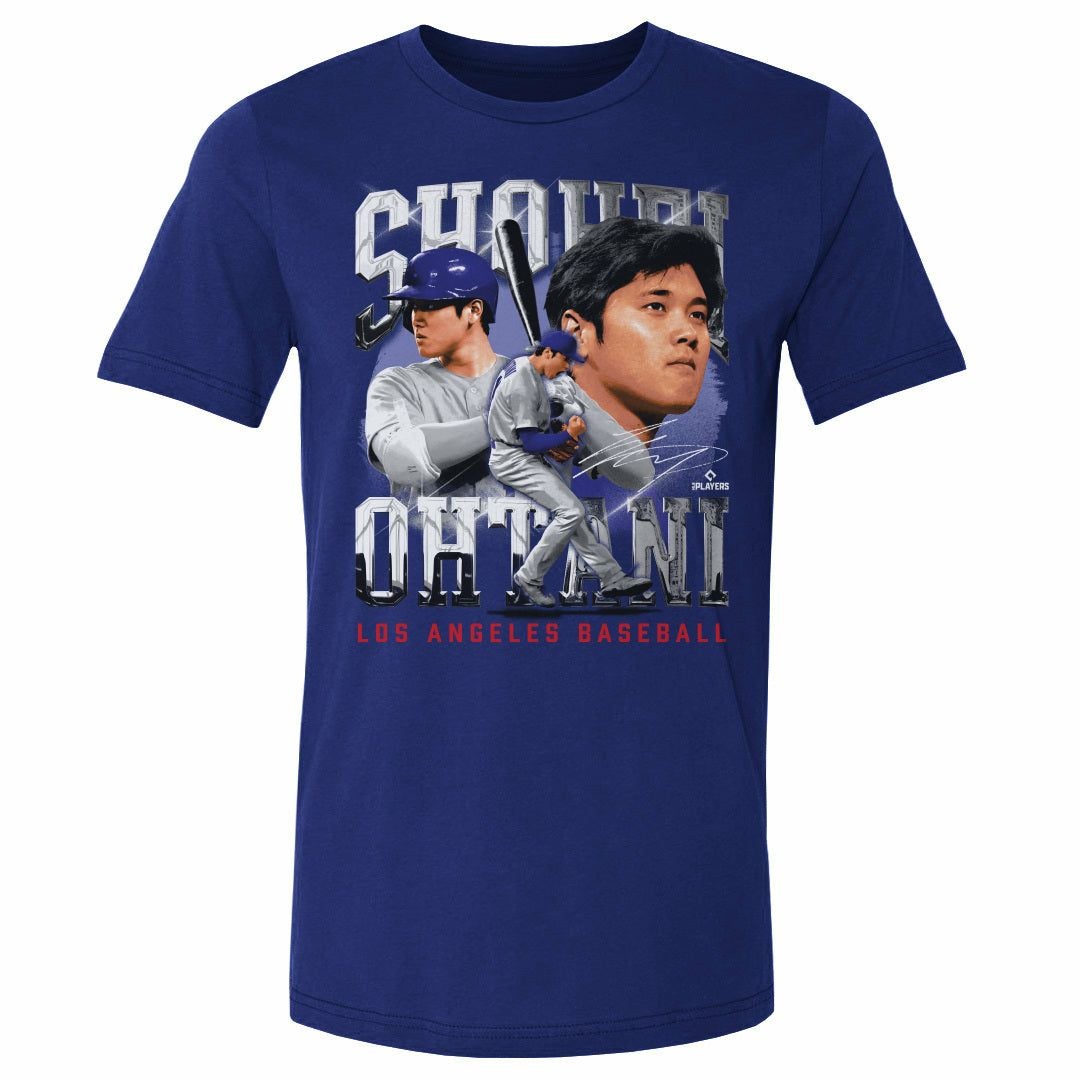 MLB 大谷翔平 ドジャース Tシャツ Los Angeles D Rough WHT T-Shirt