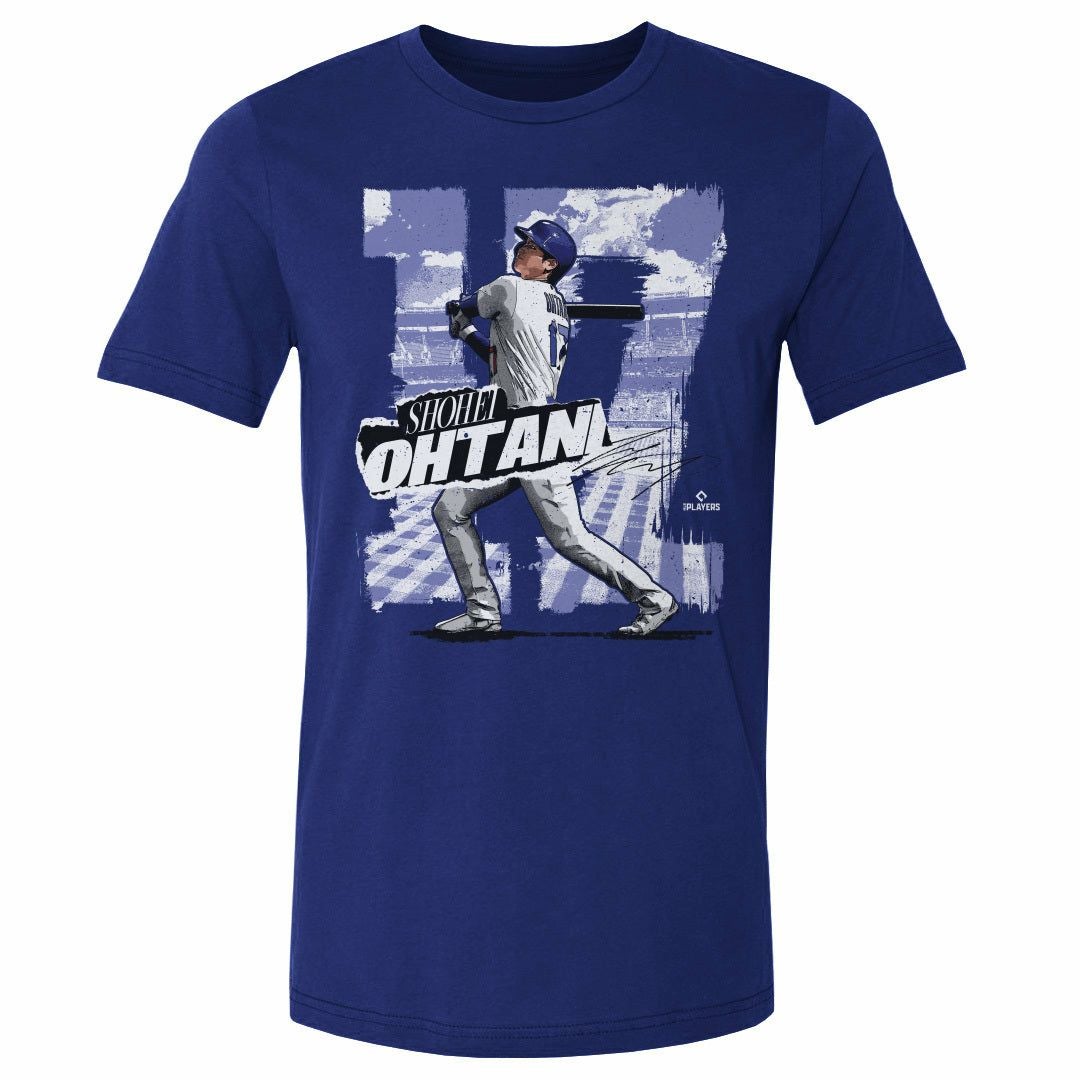 MLB 大谷翔平 ドジャース Tシャツ Los Angeles D Rough WHT T-Shirt