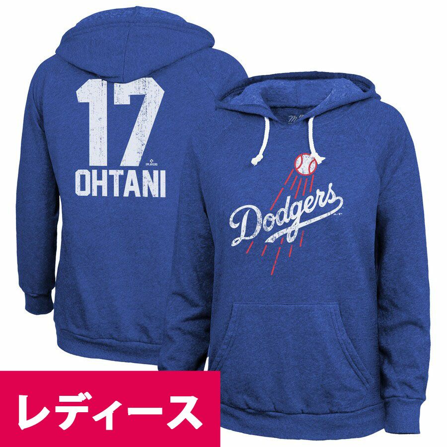 MLB 大谷翔平 ドジャース パーカー レディース Women's Tri-Blend