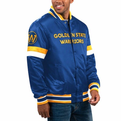 NBA ウォリアーズ ジャケット Home Game Varsity Jacket スタジャン 