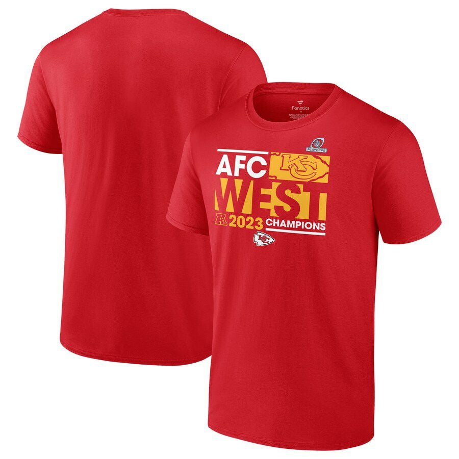 NFL チーフス Tシャツ 2023 AFC 西地区 ディビジョン優勝記念 Conquer