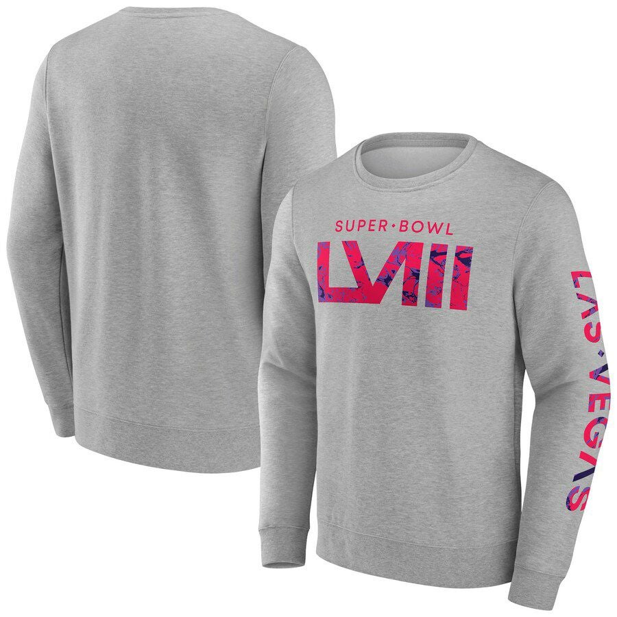 NFL スウェット 第58回スーパーボウル Marble Wordmark Fleece Crew