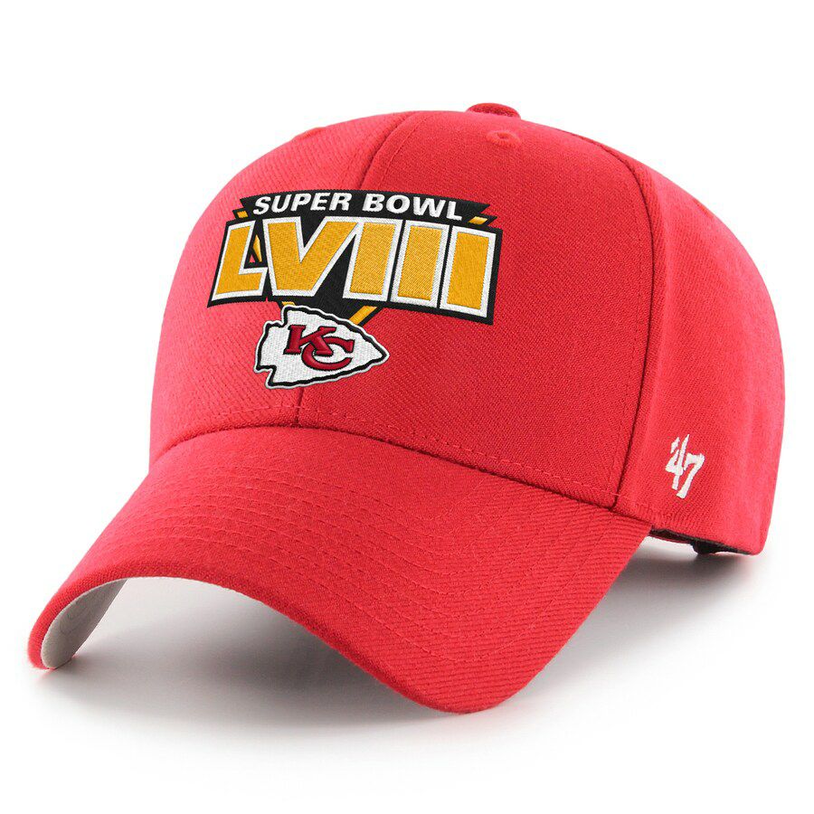 NFL チーフス キャップ 2024 AFC 優勝記念 Clean Up Adjustable Hat