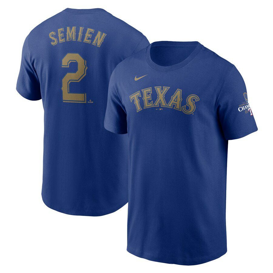 MLB ジェイコブ・デグロム レンジャーズ Tシャツ 2024ゴールド