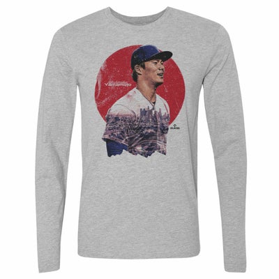 MLB 山本由伸 ドジャース Tシャツ Los Angeles D Portrait WHT Long