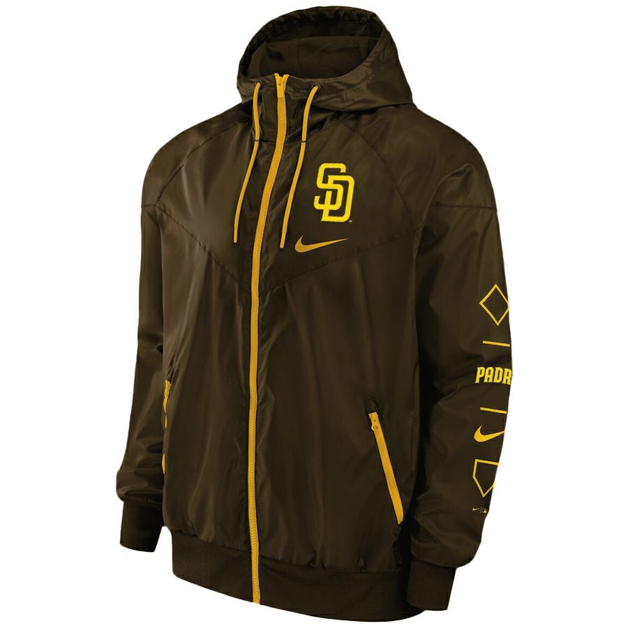 MLB パドレス ジャケット ウィンドブレーカー Team Runner Windrunner