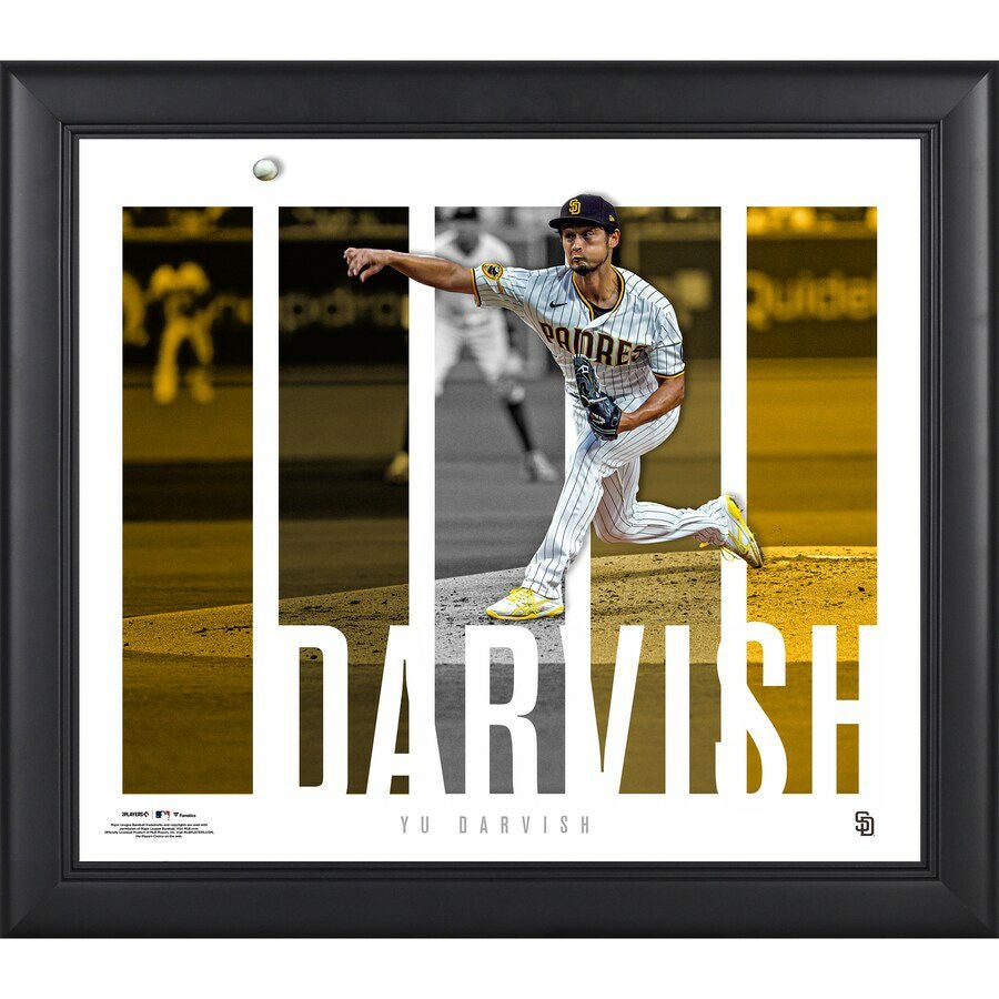エースパドレス ダルビッシュ有 MLB！A3ポスターフレーム付き⑯セット 日本人最多となる日米通算204勝を達成❗️ダルビッシュ有選手グッズ