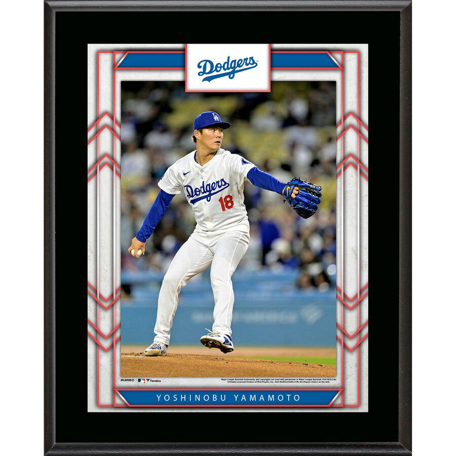 MLB 山本由伸 ドジャース フォトフレーム Fanatics Authentic 10.5 x