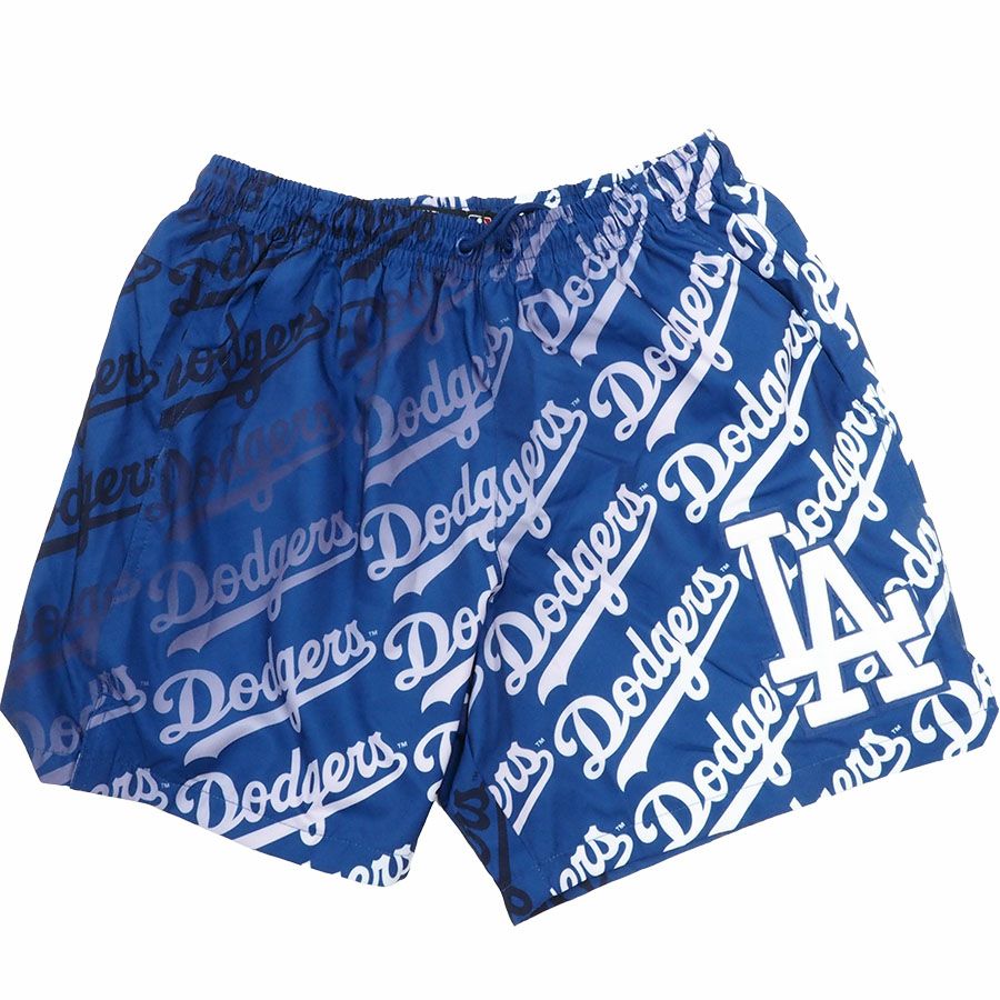 MLB ドジャース パンツ/ショーツ OMBRE WORDMARK REPEAT WOVEN SHORT