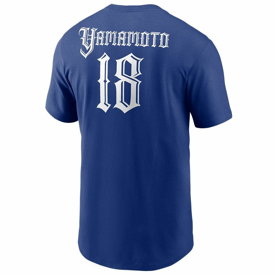 MLB 山本由伸 ドジャース Tシャツ Mr.カートゥーン ネーム＆ナンバー T