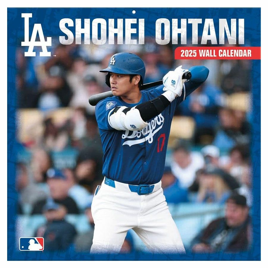 MLB 大谷翔平 ドジャース カレンダー 2025年版 Player Wall Calendar