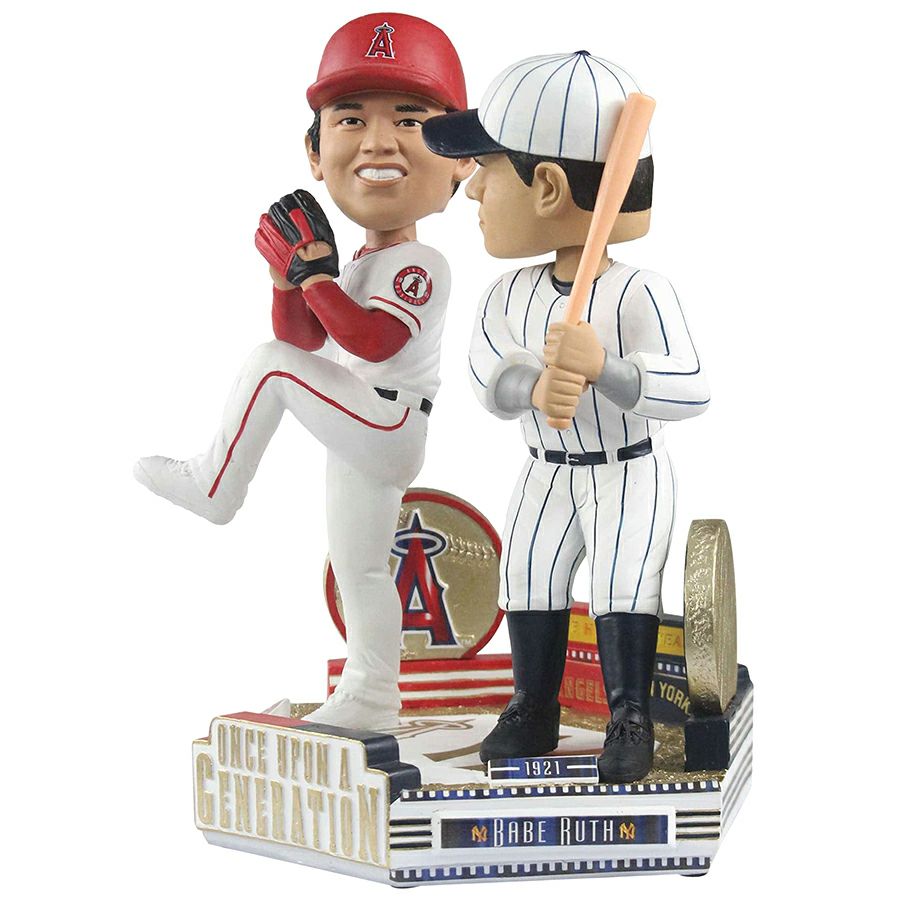 MLB 大谷翔平 & ベーブ・ルース エンゼルス ヤンキース ボブルヘッド