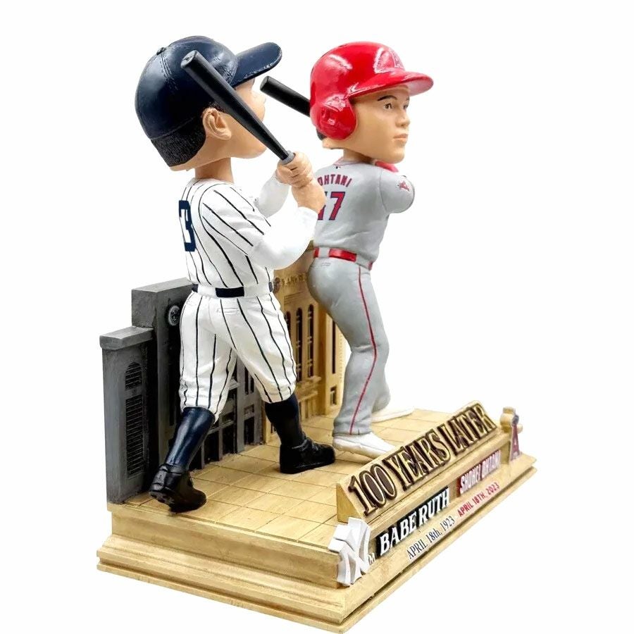 MLB 大谷翔平 & ベーブ・ルース エンゼルス ヤンキース ボブルヘッド