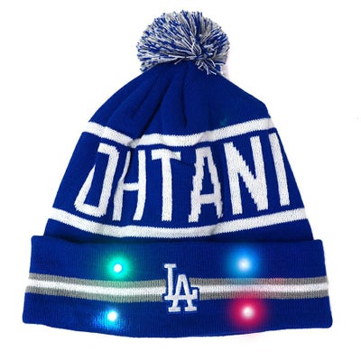 MLB 大谷翔平 ドジャース ニットキャップ ライトアップ LED Light Up 