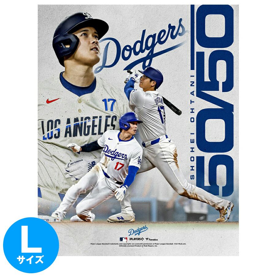 Lauren Taylor 大谷翔平 ポスター プリント MLB 大谷翔平 ドジャース ポスター 50/50達成記念 Club Season Record