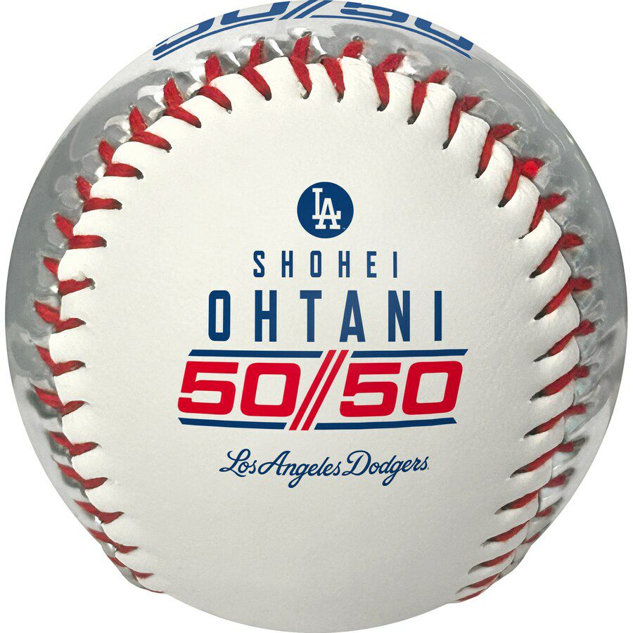 MLB 大谷翔平 ドジャース ボール 【クリアケース付属】50/50達成・WS