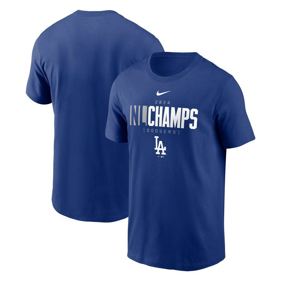 Nike ナイキDodgers ドジャース　チャンピオンTシャツ2024 MLB ドジャース Tシャツ 2024 ナショナルリーグ優勝記念 Logo T-Shirt