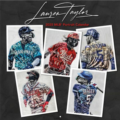 MLB カレンダー 2025年版 プレイヤー イラスト 壁掛け Wall Calendar ローレンテイラードジャースピッチャーイラスト