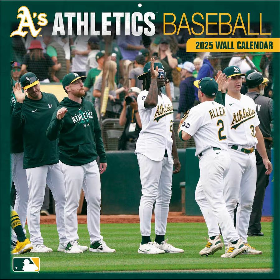MLB アスレチックス カレンダー 2025年版 チーム 壁掛け Wall Calendar