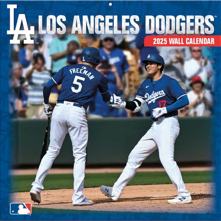 MLB ドジャース カレンダー 2025年版 チーム 壁掛け Wall Calendar