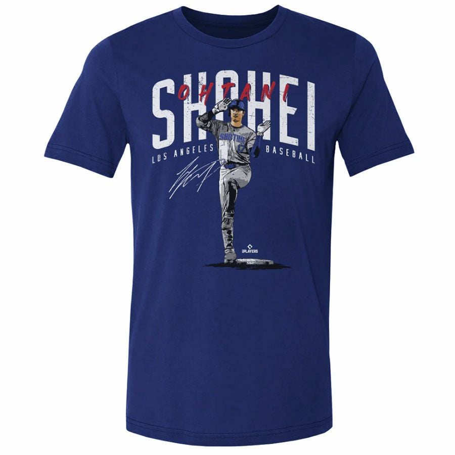 MLB 大谷翔平 ドジャース Tシャツ Los Angeles D Rough WHT T-Shirt