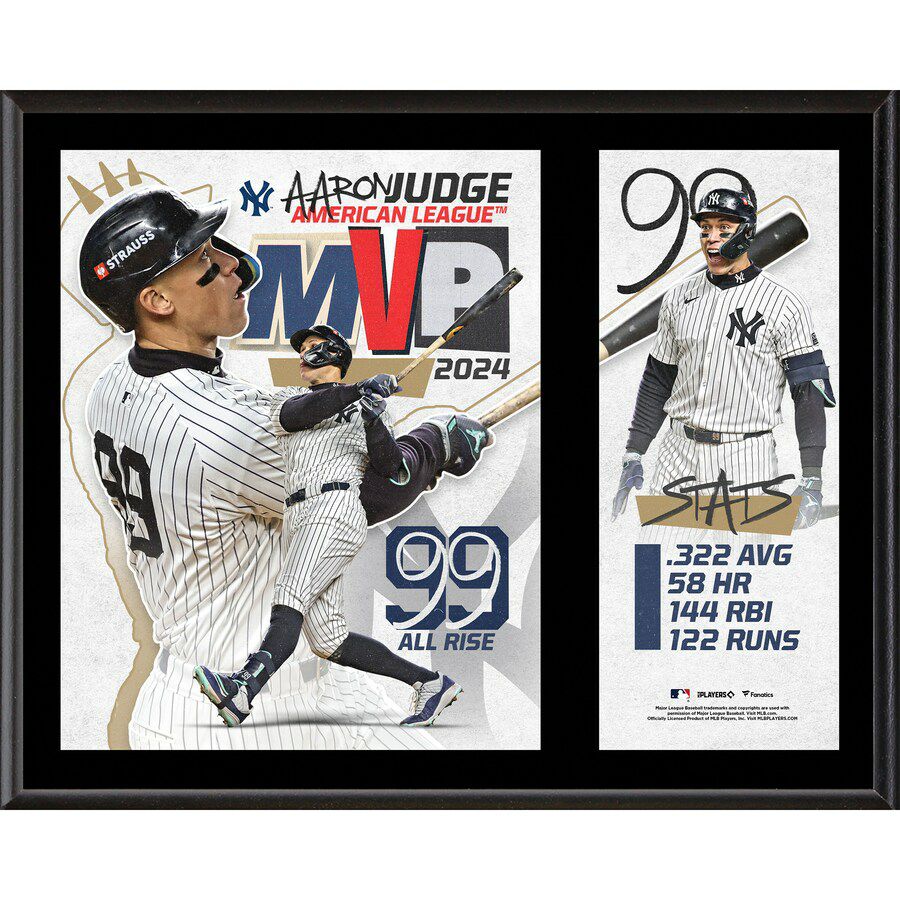 MLB アーロン・ジャッジ ヤンキース フォトフレーム 12 x 15 2024 ア