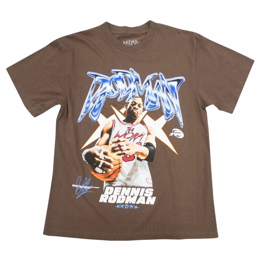 NBA デニス・ロッドマン Tシャツ ブラウン メンズ - NBA