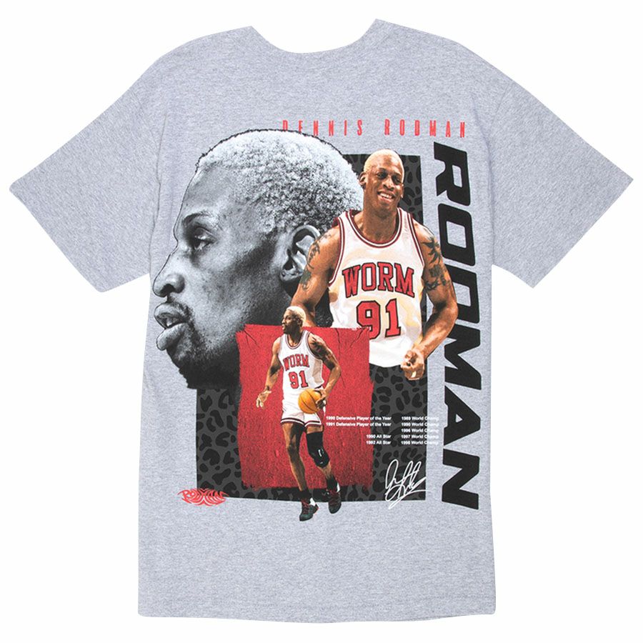デニス・ロッドマン Tシャツ シカゴ・ブルズ NBA ブラックミッチェル
