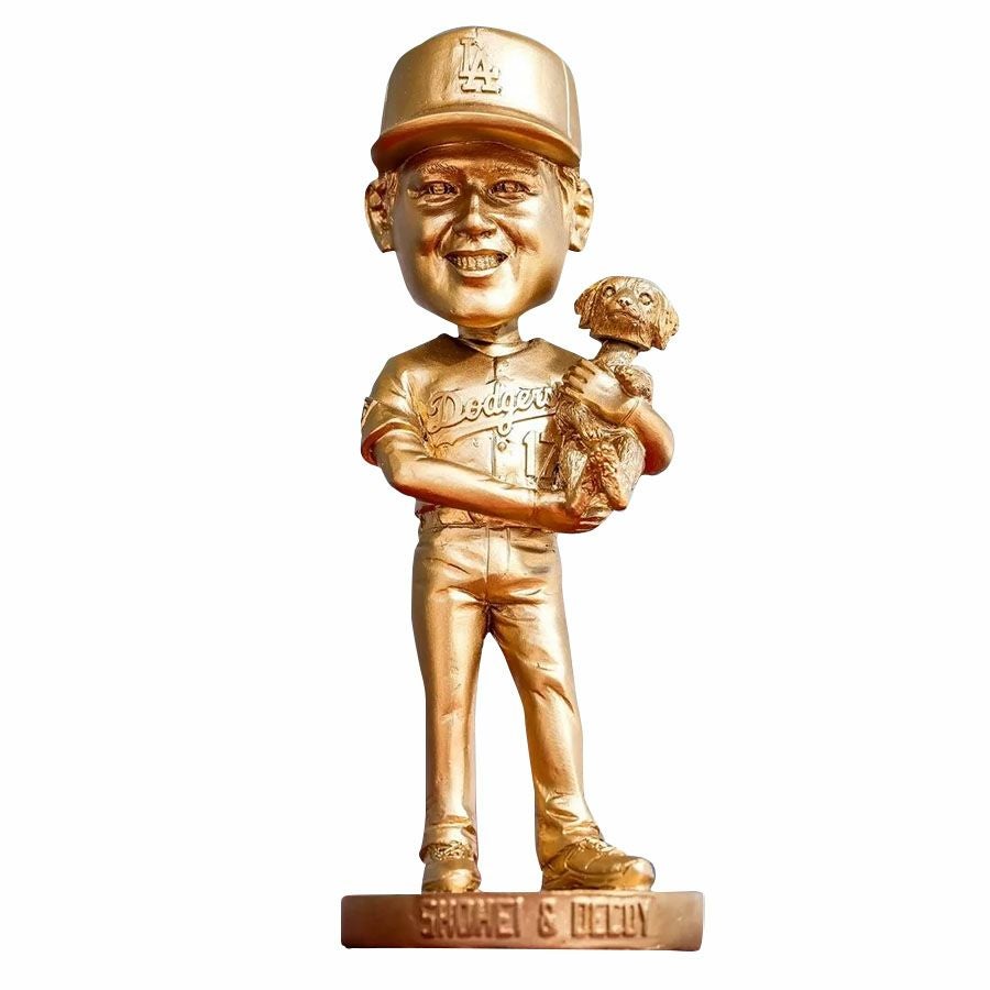 大谷翔平 【限定】ボブルヘッド　ゴールド　50/50　ゴールデン　ドジャース MLB 大谷翔平＆デコピン ドジャース ボブルヘッド 【球場限定配布
