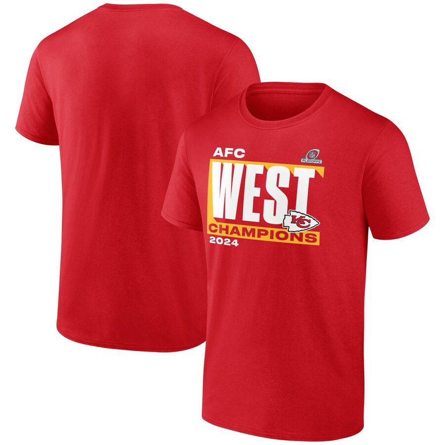 NFL チーフス Tシャツ 2024 AFC 西地区 ディビジョン優勝記念 Conquer