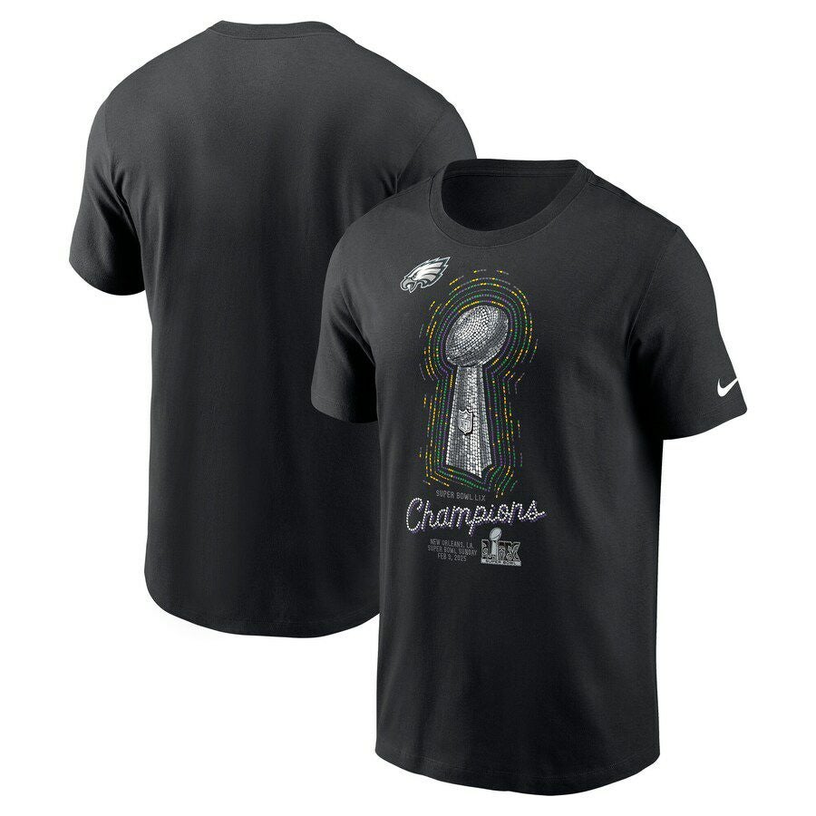 フィラデルフィア・イーグルス LIXスーパーボウル優勝記念Tシャツ XXL 黒 NFL フィラデルフィア・イーグルス スーパーボウル 優勝記念Tシャツ XL