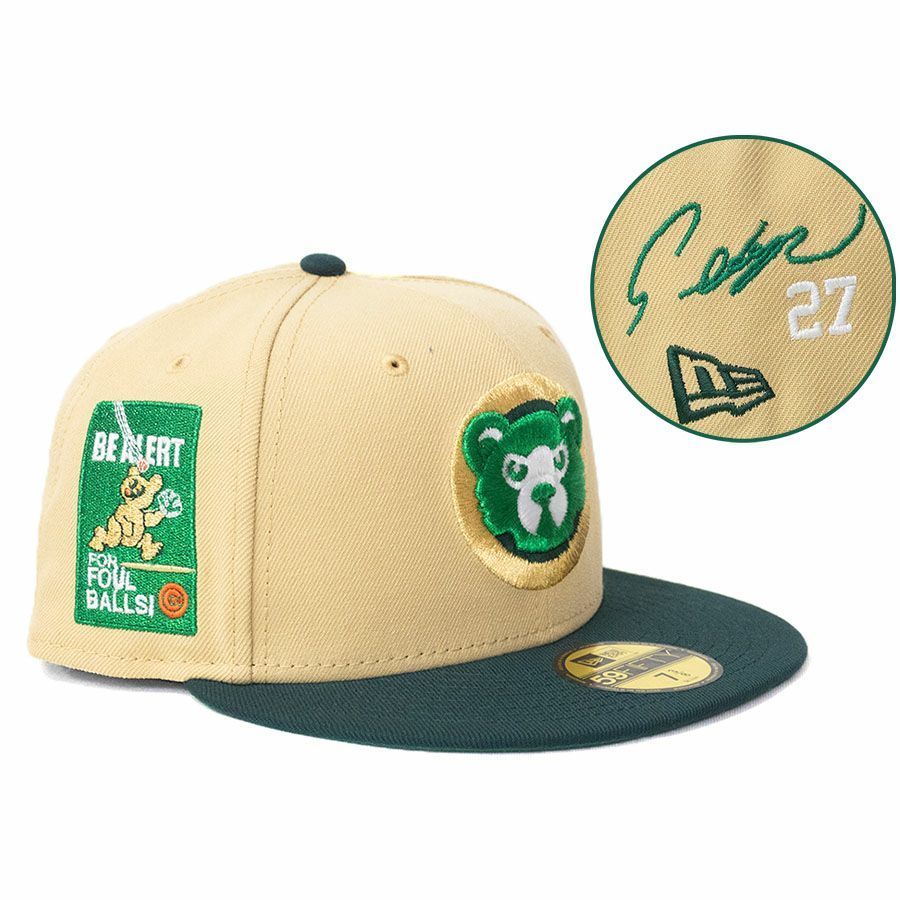 MLB 鈴木誠也 カブス キャップ 【海外カスタム】サイン刺繍 59FIFTY