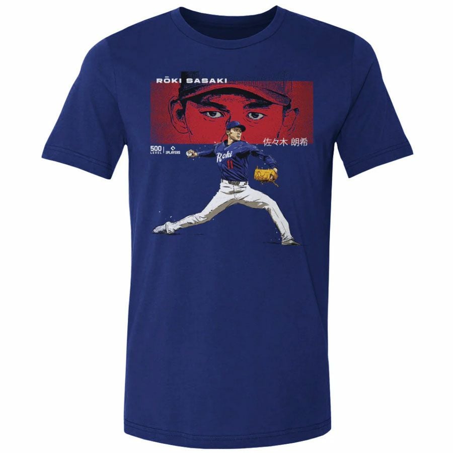 MLB 佐々木朗希 ドジャース Tシャツ 【New Model】Los Angeles D Stare