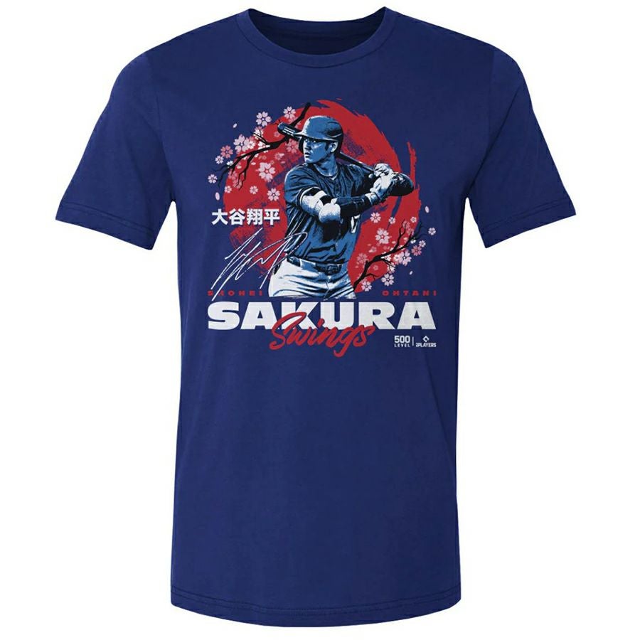 MLB 大谷翔平 ドジャース Tシャツ 桜 サクラ Cherry Blossoms WHT T