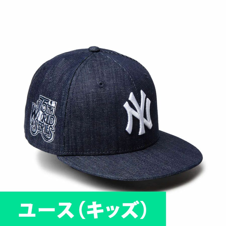MLB ヤンキース キャップ ユース キッズ Denim 9FIFTY Snapback Cap