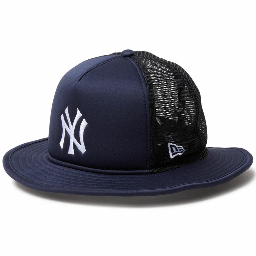MLB ヤンキース バケットハット 5パネル A-Frame トラッカーメッシュ