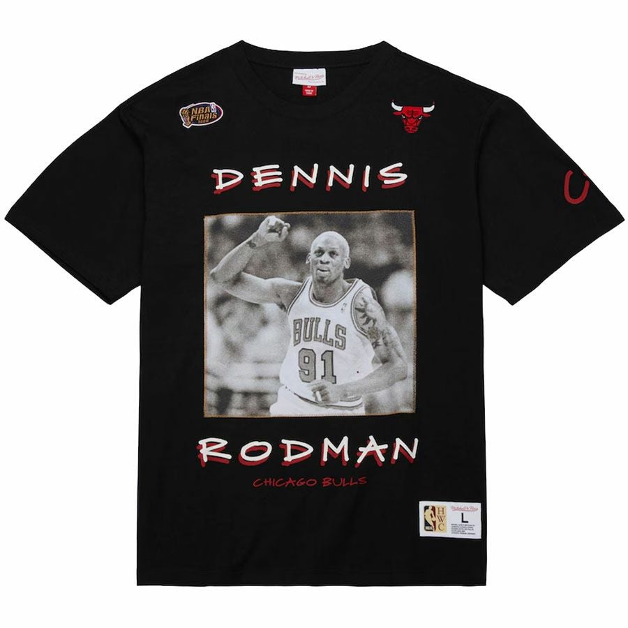 NBA デニス・ロッドマン シカゴ・ブルズ Tシャツ Court Side Tee NBA デニス・ロッドマン シカゴ・ブルズ Tシャツ Court Side Tee