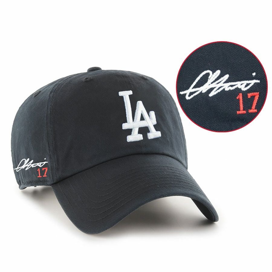 LA購入品ドジャース　大谷翔平サイン背番号刺繍　47キャップ　dodgers ⚾【海外限定】大谷翔平 新サイン刺繍カスタムCAP登場！ ｜ MLB NBA