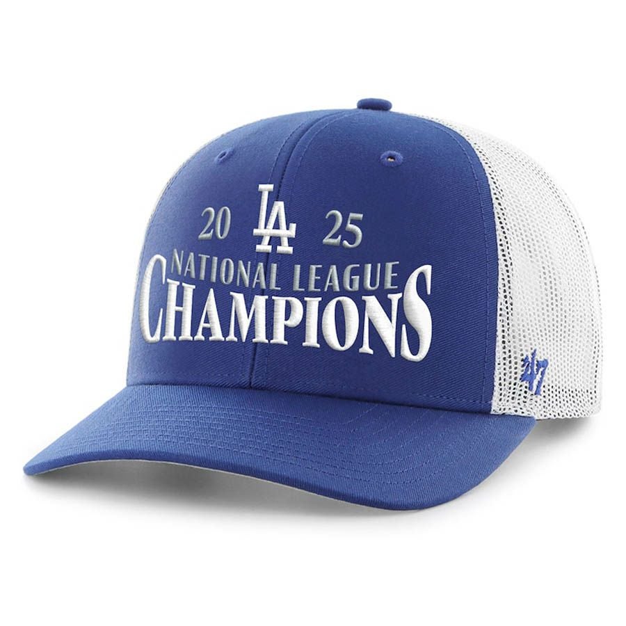 MLB ドジャース キャップ 2025 ナ・リーグ優勝 Trucker Adjustable Hat