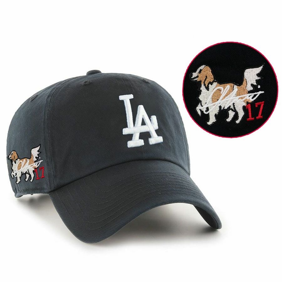 海外限定！セレクション特注モデル！デコピン＆大谷翔平 サイン刺繍CAP