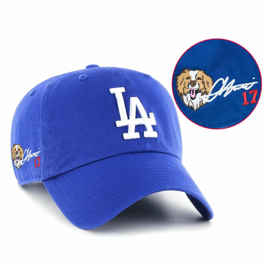 海外限定！セレクション特注モデル！デコピン＆大谷翔平 サイン刺繍CAP