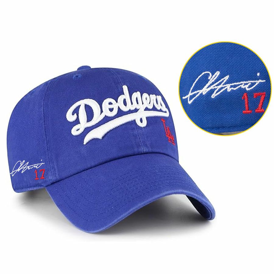 MLB 大谷翔平 ドジャース キャップ 【セレクション特注】サイン刺繍
