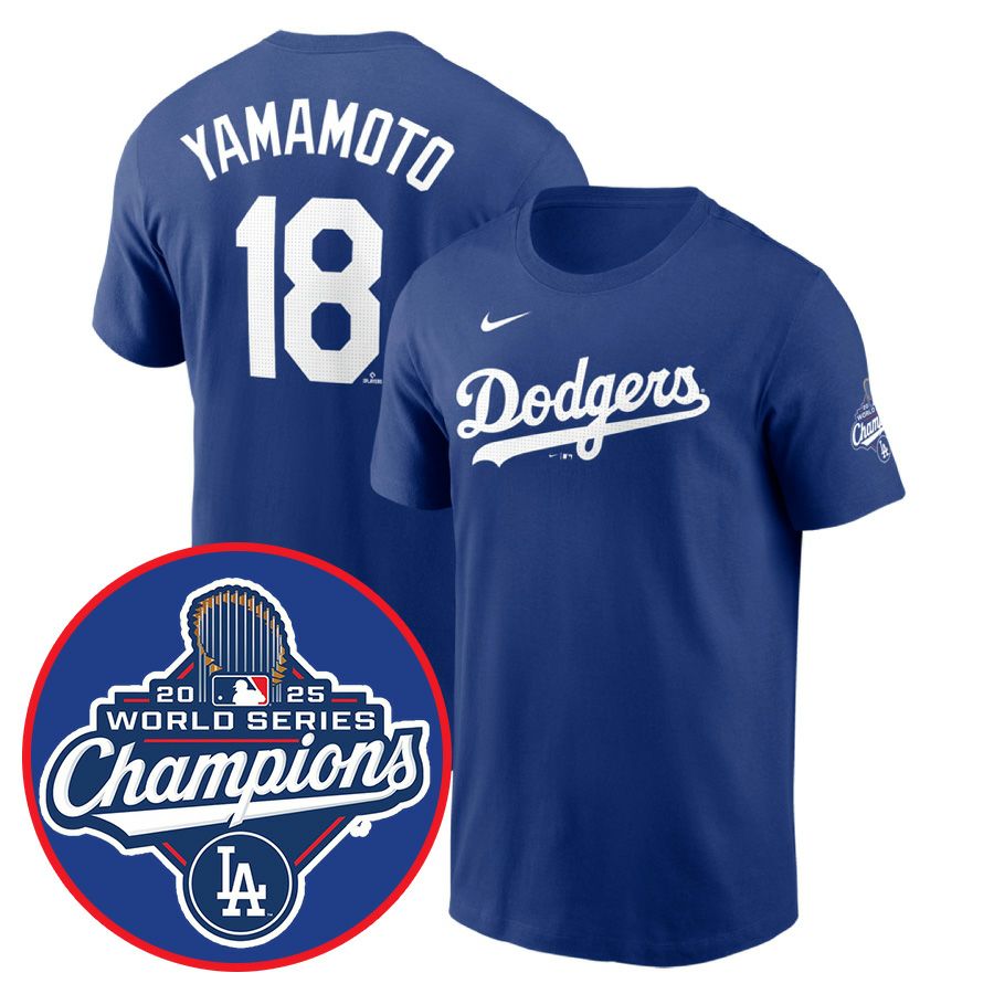 MLB 山本由伸 ドジャース Tシャツ 【海外モデル】ワールドシリーズ2025