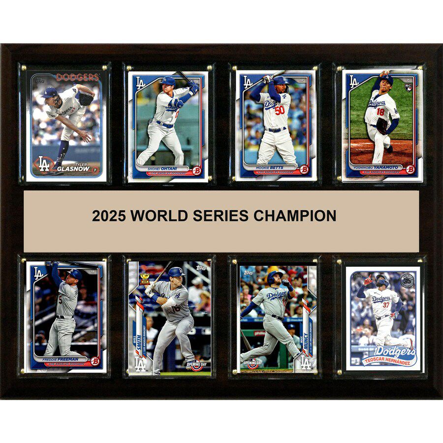 【世界500枚限定】2025年ドジャース優勝記念フォトフレーム 実使用お宝封入 MLB ドジャース フォトフレーム ワールドシリーズ2025優勝記念 12 x 15