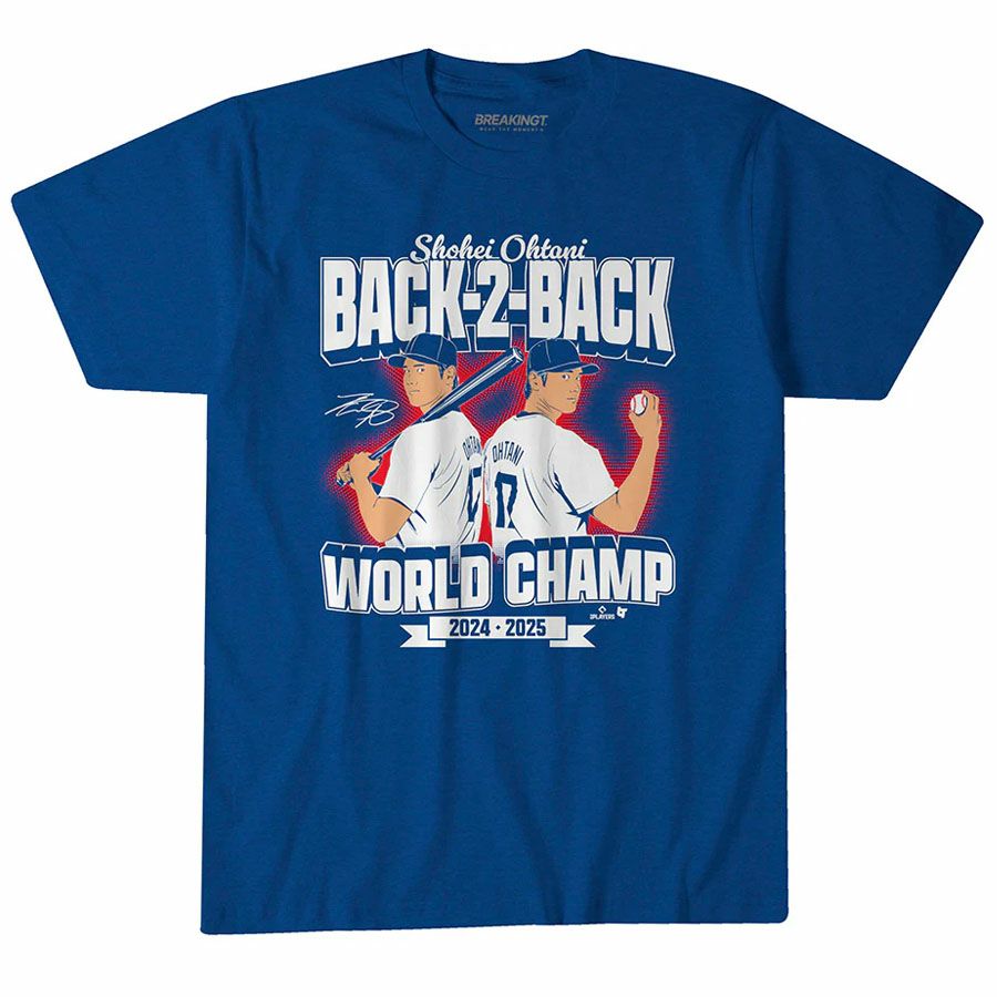 MLB ドジャース Tシャツ Back-to-Back ワールドシリーズ2025優勝記念