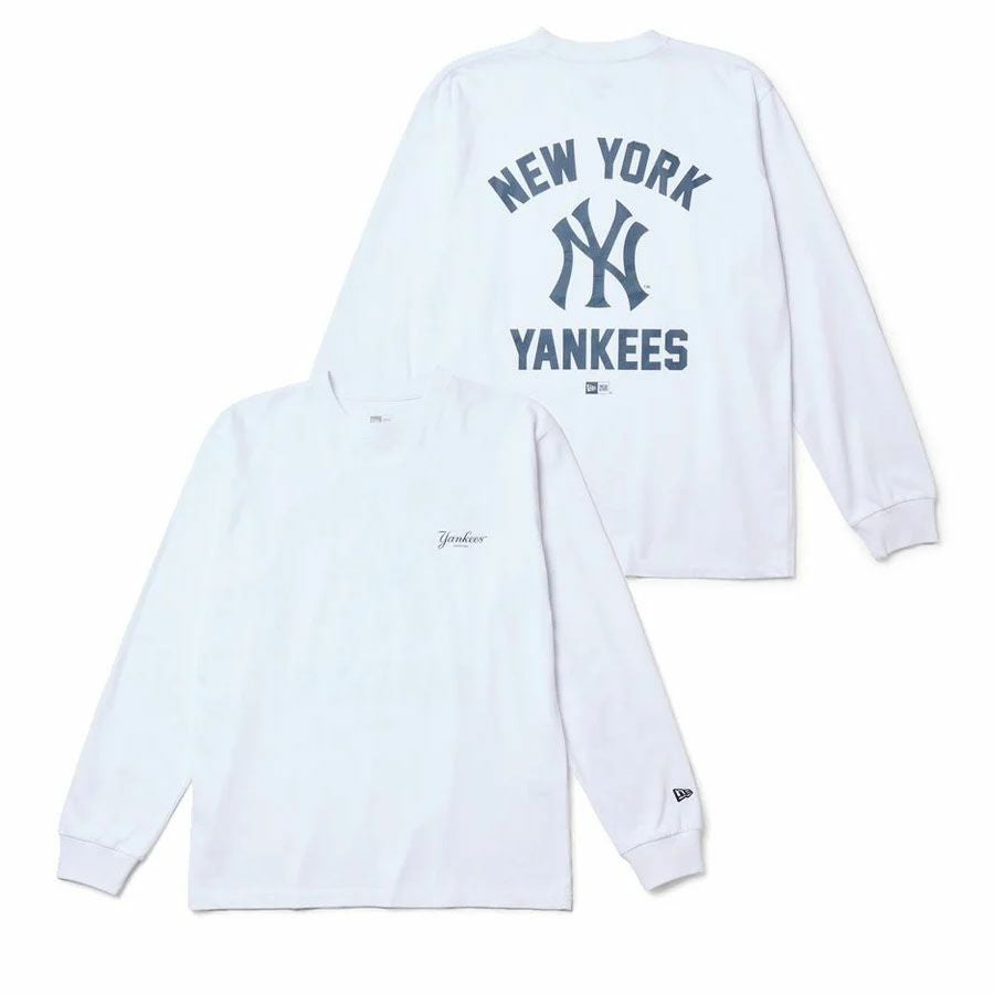 MLB ヤンキース Tシャツ Regular Fit Cotton Long Sleeve Tee