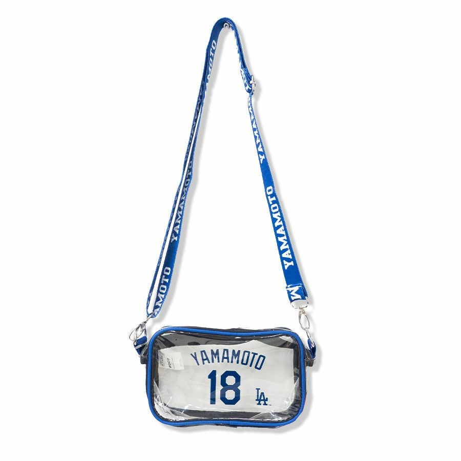 MLB【レア】山本由伸 ドジャース ブルー ポーチ MLB 山本由伸 ドジャース クリアポーチ カメラバッグ Clear Camera Bag