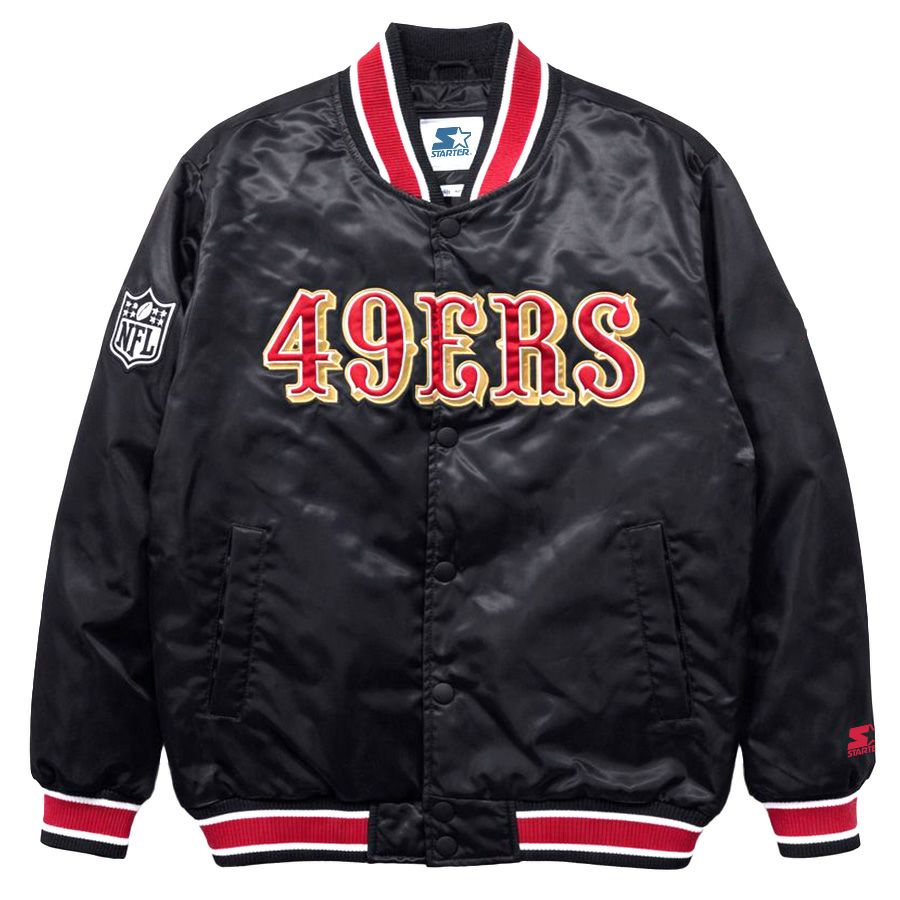 NFL サンフランシスコ49ers レザージャケット NFL公式 メンズ アウター スタジャン バーシティジャケット ジャンパー