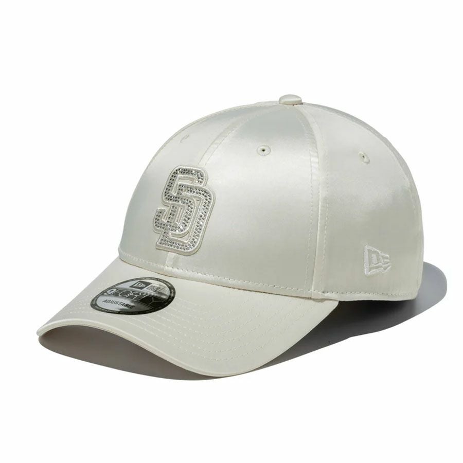 MLB パドレス キャップ ホワイトデー サテン Rhinestone 9FORTY